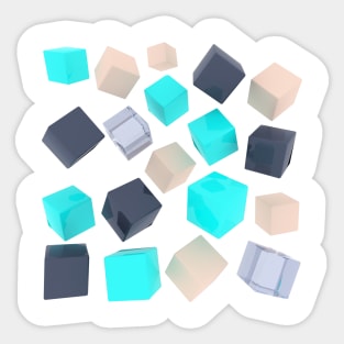 Crystal Blocks Sticker